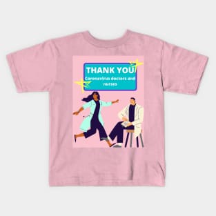 Thank you Coronavirus helpers Kids T-Shirt